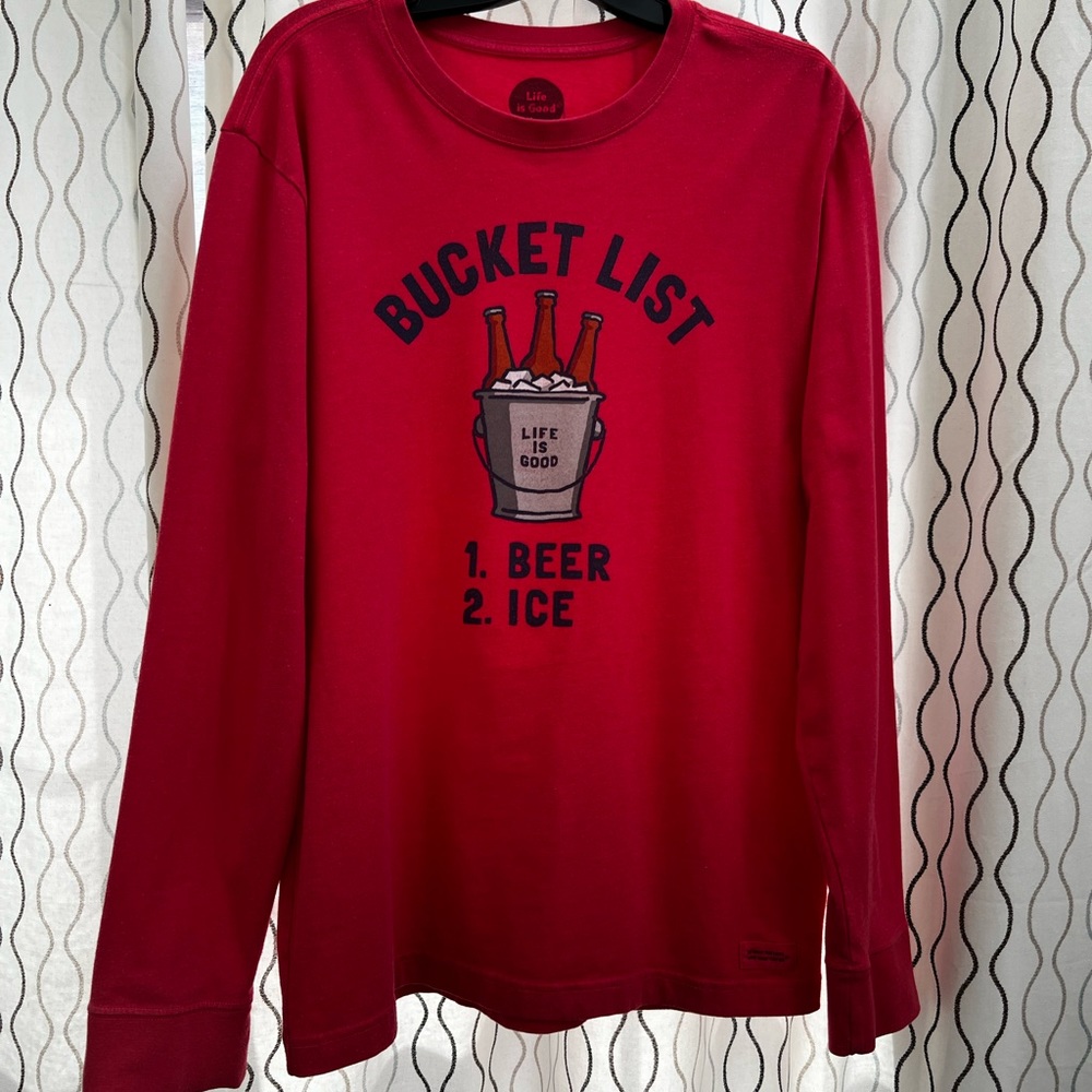 Life is Good Long sleeve Men’s tee Medium